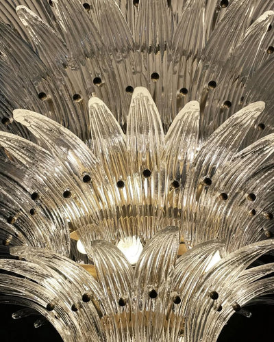 Murano Chandelier – Palmette– Smoked