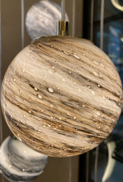 Nordic Planet Creative Long Ball Pendant Chandelier Staircase Foyer - Yovalighting