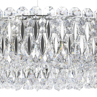 Light Luxury Crystal Beads Drum Collection Flush Mounted/Rectangle/Round Chandelier