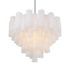Addis 12 Light 27" Waterfall Chandelier Aged Brass - Cyran Lamps