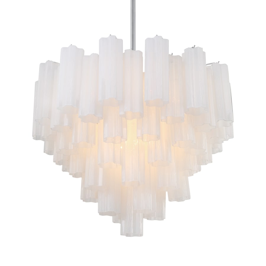 Addis 12 Light 27" Waterfall Chandelier Aged Brass - Cyran Lamps