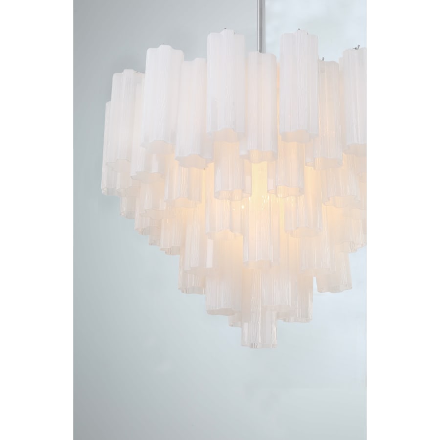 Addis 12 Light 27" Waterfall Chandelier Aged Brass - Cyran Lamps