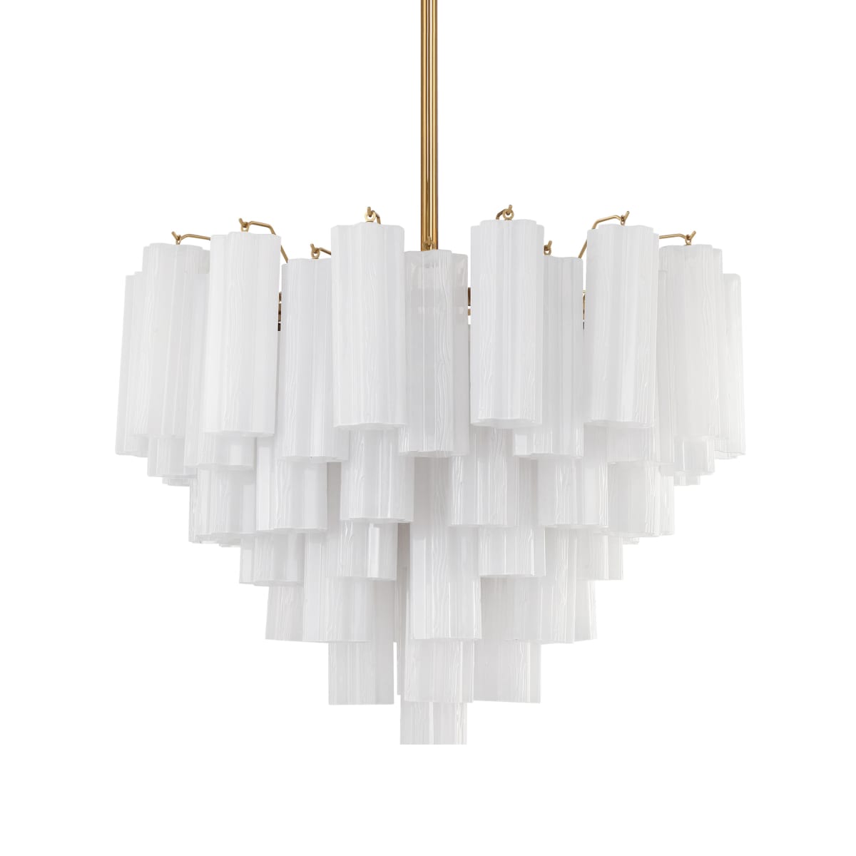 Addis 12 Light 27" Waterfall Chandelier Aged Brass - Cyran Lamps
