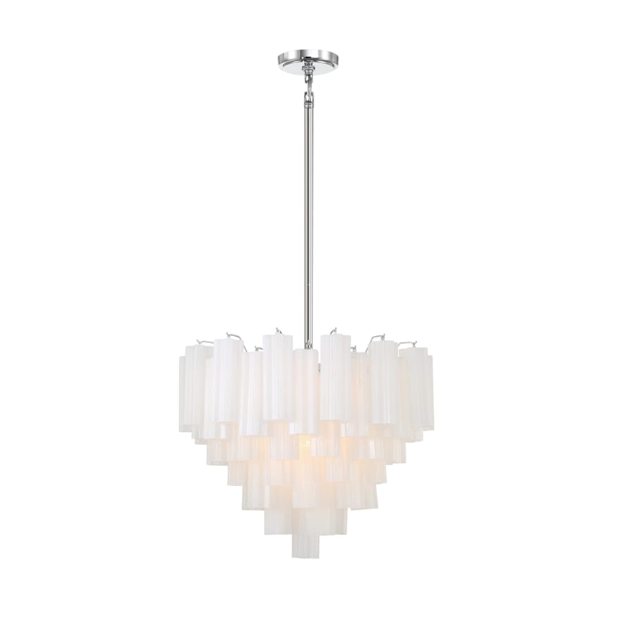 Addis 12 Light 27" Waterfall Chandelier Aged Brass - Cyran Lamps