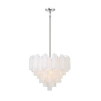 Addis 12 Light 27" Waterfall Chandelier Aged Brass - Cyran Lamps