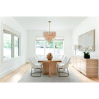 Addis 12 Light 27in Waterfall Chandelier Amber Glass - Cyran Lamps