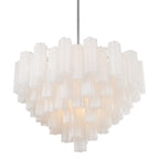 Addis 16 - Light 32" Waterfall Chandelier Aged Brass - Cyran Lamps