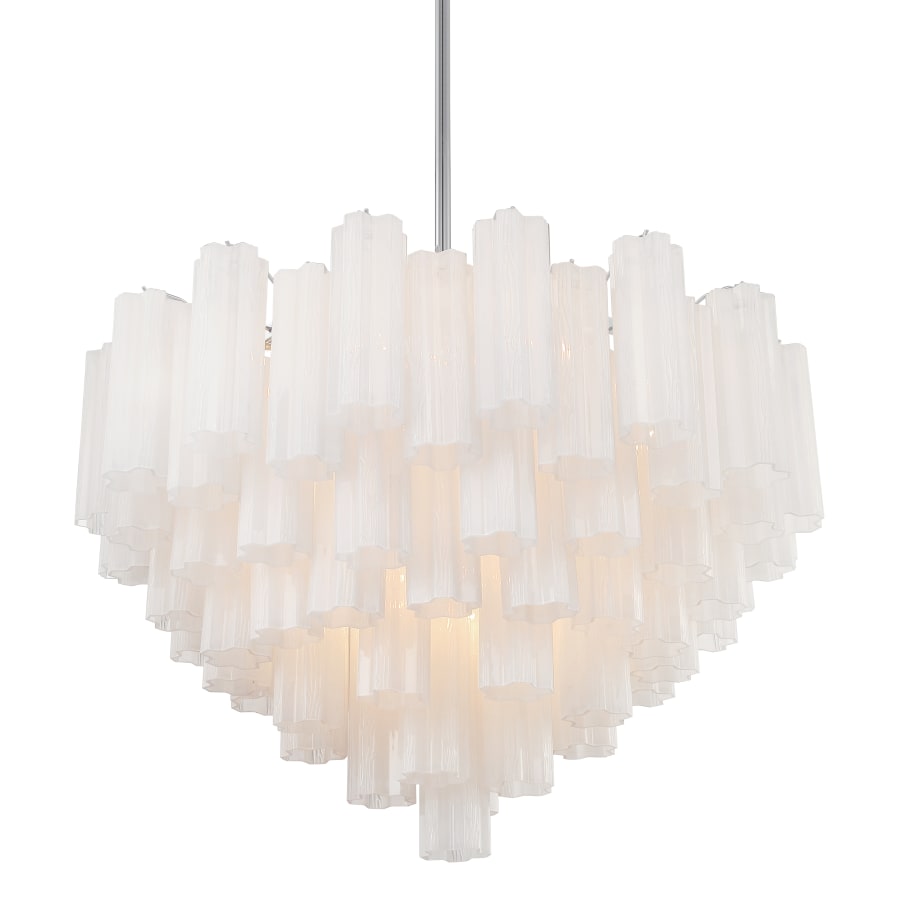 Addis 16 - Light 32" Waterfall Chandelier Aged Brass - Cyran Lamps