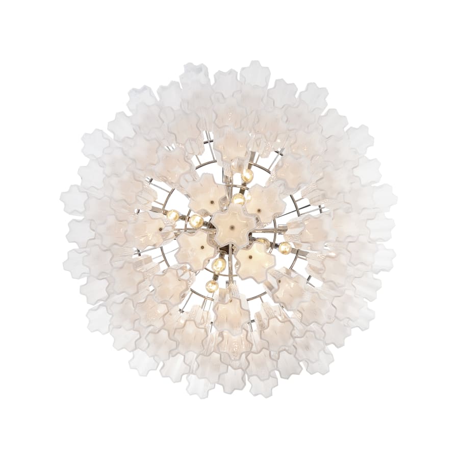 Addis 16 - Light 32" Waterfall Chandelier Aged Brass - Cyran Lamps