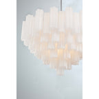 Addis 16 - Light 32" Waterfall Chandelier Aged Brass - Cyran Lamps