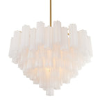 Addis 16 - Light 32" Waterfall Chandelier Aged Brass - Cyran Lamps