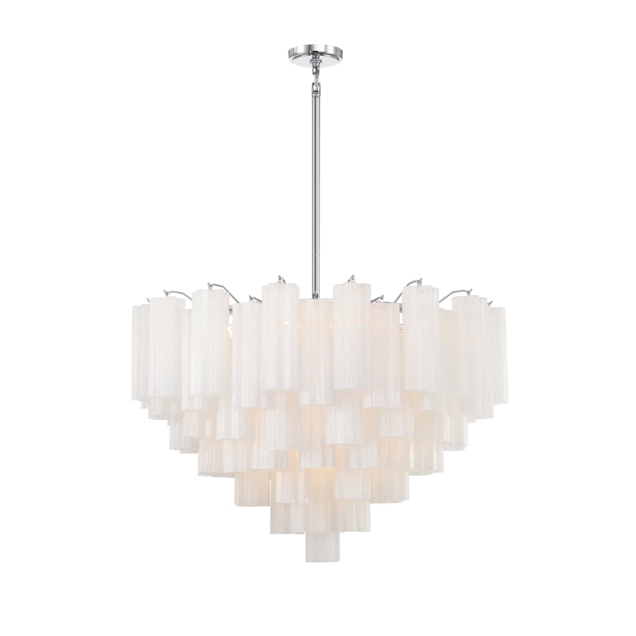 Addis 16 - Light 32" Waterfall Chandelier Aged Brass - Cyran Lamps