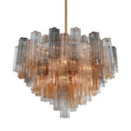 Addis 16 Light 32" Waterfall Chandelier Autumn Glass - Cyran Lamps