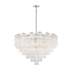 Addis 16 Light Waterfall Chandelier 32in Clear Glass - Cyran Lamps