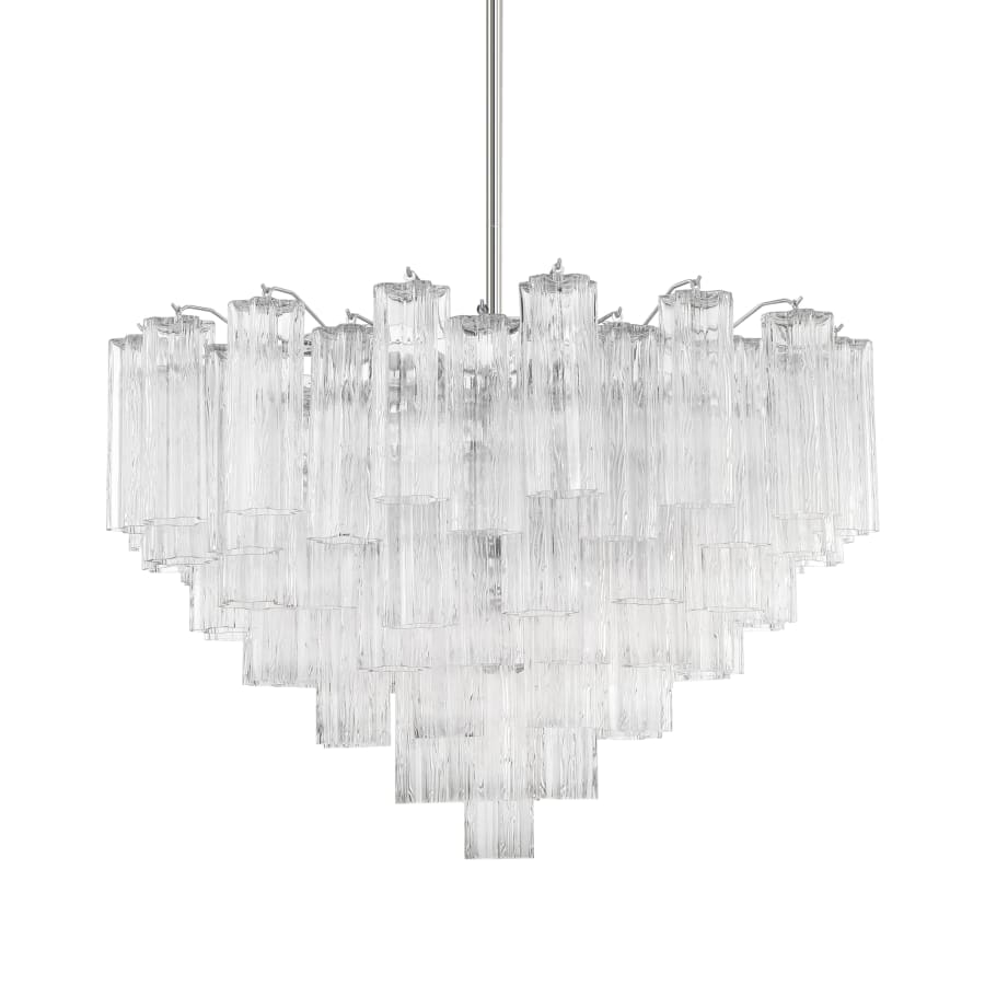 Addis 16 Light Waterfall Chandelier 32in Clear Glass - Cyran Lamps