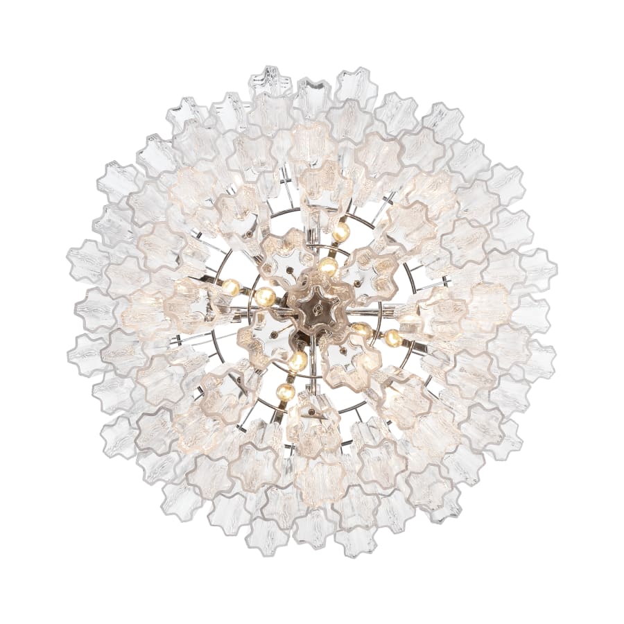 Addis 16 Light Waterfall Chandelier 32in Clear Glass - Cyran Lamps