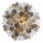 Addis 20 Light 31in Crystal Waterfall Chandelier Aged Brass - Cyran Lamps