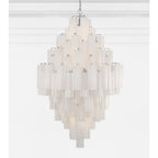 Addis 20 Light 31in Waterfall Chandelier Aged Brass - Cyran Lamps