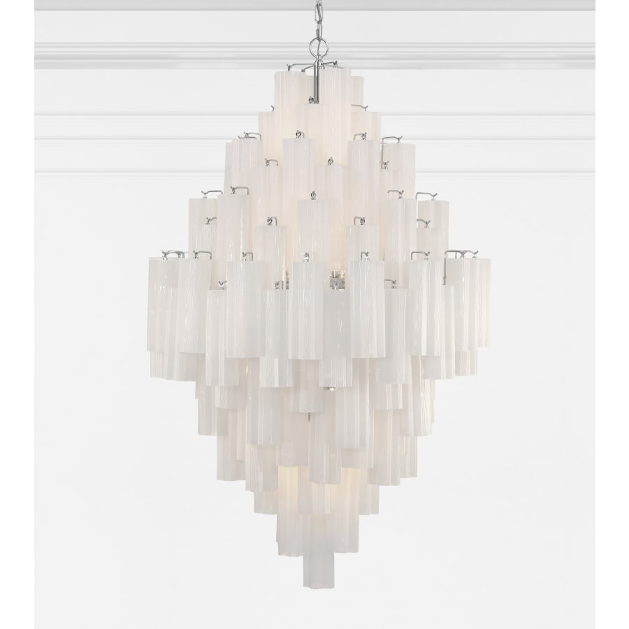 Addis 20 Light 31in Waterfall Chandelier Aged Brass - Cyran Lamps