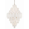 Addis 20 Light 31in Waterfall Chandelier Aged Brass - Cyran Lamps