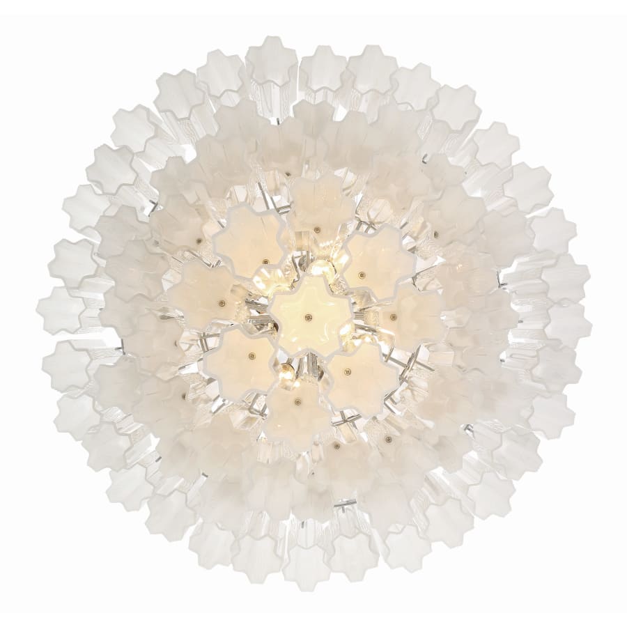 Addis 20 Light 31in Waterfall Chandelier Aged Brass - Cyran Lamps