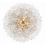 Addis 20 Light Crystal Waterfall Chandelier Aged Brass - Cyran Lamps