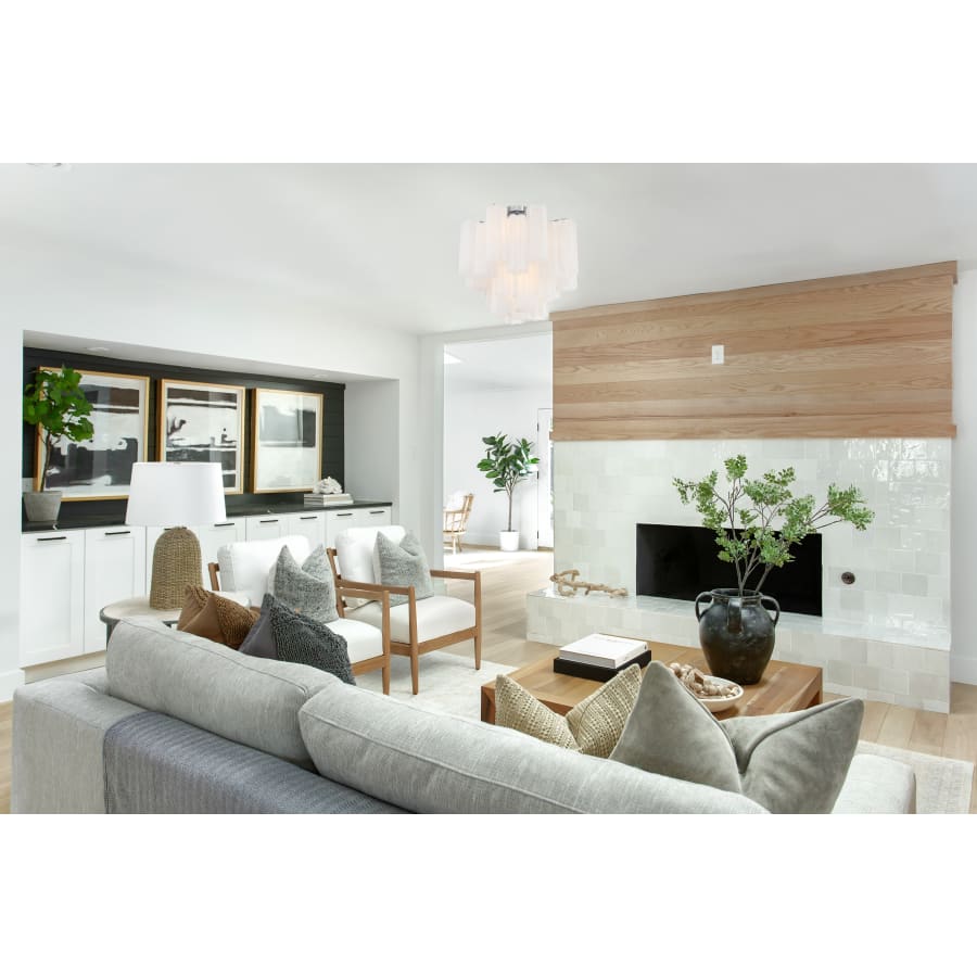 Addis 4 Light 18 in. Semi - Flush Waterfall Ceiling Fixture - Cyran Lamps