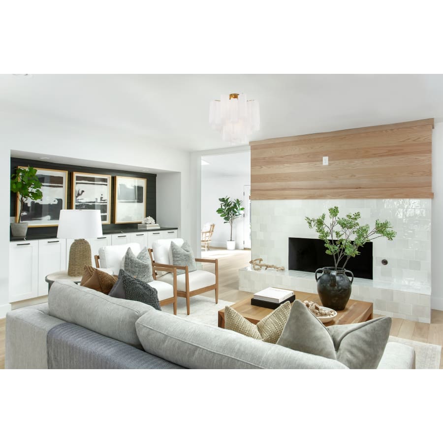 Addis 4 Light 18 in. Semi - Flush Waterfall Ceiling Fixture - Cyran Lamps