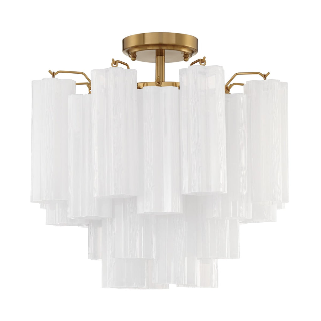 Addis 4 Light 18 in. Semi - Flush Waterfall Ceiling Fixture - Cyran Lamps