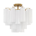 Addis 4 Light 18 in. Semi - Flush Waterfall Ceiling Fixture - Cyran Lamps