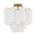 Addis 4 Light 18 in. Semi - Flush Waterfall Ceiling Fixture - Cyran Lamps