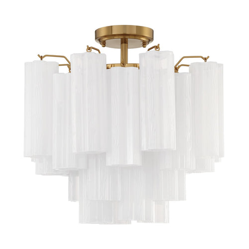 Addis 4 Light 18 in. Semi - Flush Waterfall Ceiling Fixture - Cyran Lamps