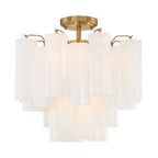 Addis 4 Light 18 in. Semi - Flush Waterfall Ceiling Fixture - Cyran Lamps