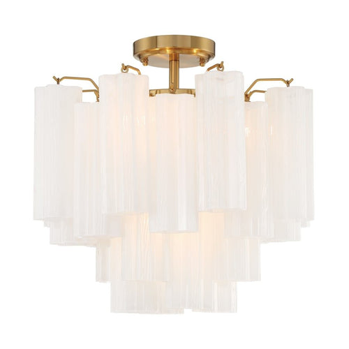 Addis 4 Light 18 in. Semi - Flush Waterfall Ceiling Fixture - Cyran Lamps