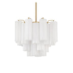 Addis 4 Light 18 in. Waterfall Chandelier White Glass - Cyran Lamps