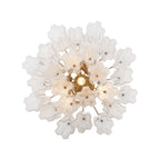 Addis 4 Light 18 in. Waterfall Chandelier White Glass - Cyran Lamps