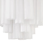 Addis 4 Light 18 in. Waterfall Chandelier White Glass - Cyran Lamps