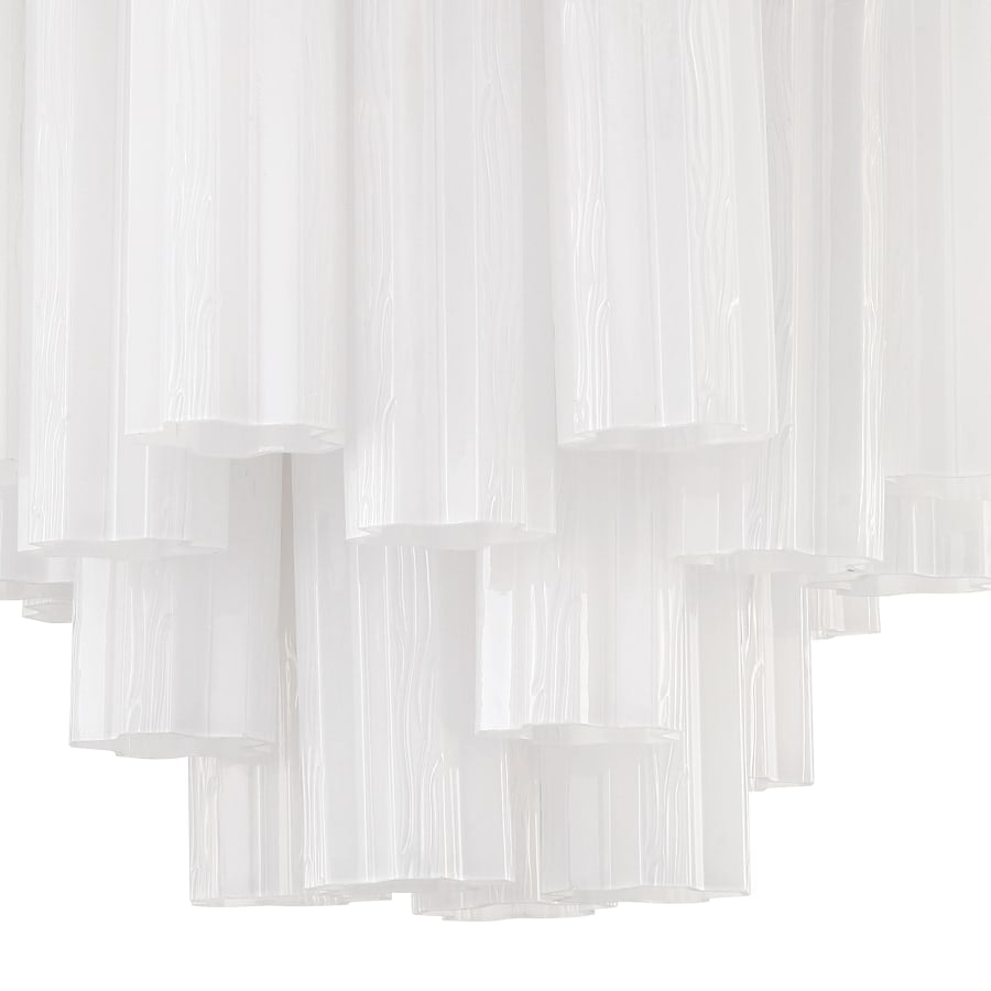 Addis 4 Light 18 in. Waterfall Chandelier White Glass - Cyran Lamps