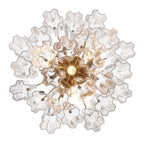 Addis 4 - Light 18" Semi - Flush Waterfall Ceiling Fixture Clear Glass - Cyran Lamps