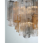 Addis 4 Light 18" Semi - Flush Waterfall Ceiling Fixture - Cyran Lamps