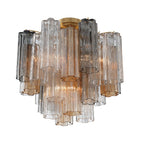 Addis 4 Light 18" Semi - Flush Waterfall Ceiling Fixture - Cyran Lamps