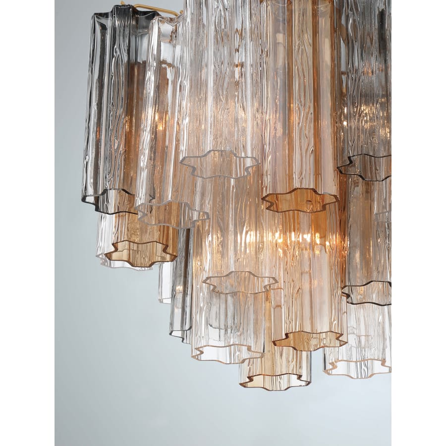 Addis 4 Light 18" Semi - Flush Waterfall Ceiling Fixture - Cyran Lamps
