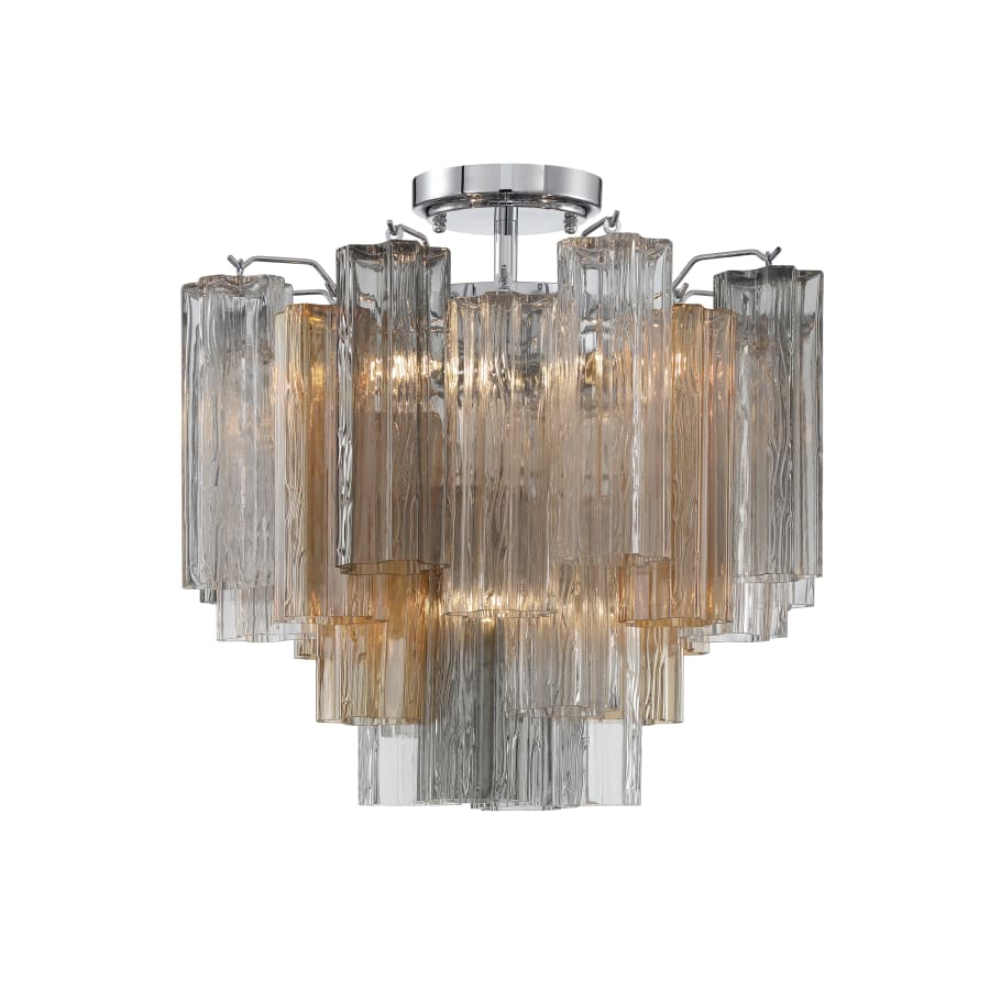 Addis 4 Light 18" Semi - Flush Waterfall Ceiling Fixture - Cyran Lamps