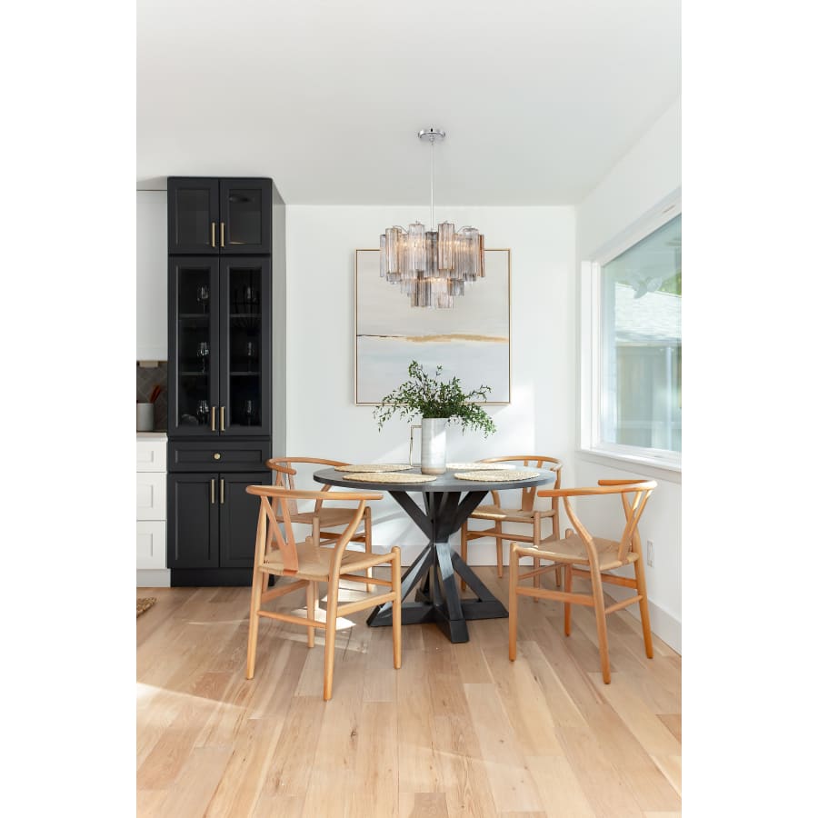 Addis 6 Light 20in Waterfall Chandelier Autumn Glass - Cyran Lamps