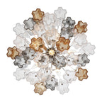 Addis 6 Light 20in Waterfall Chandelier Autumn Glass - Cyran Lamps