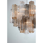 Addis 6 Light 20in Waterfall Chandelier Autumn Glass - Cyran Lamps