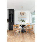 Addis 6 Light 20in Waterfall Chandelier Autumn Glass - Cyran Lamps