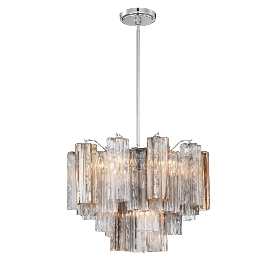 Addis 6 Light 20in Waterfall Chandelier Autumn Glass - Cyran Lamps