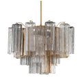 Addis 6 Light 20in Waterfall Chandelier Autumn Glass - Cyran Lamps