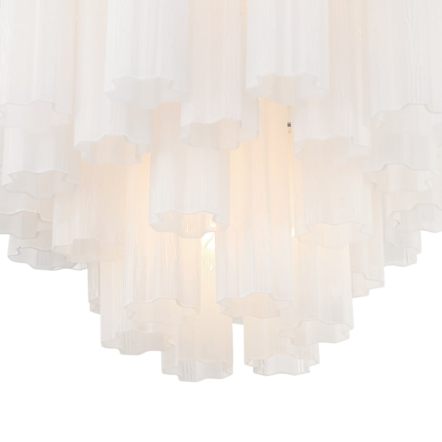 Addis 9 - Light 22 - Inch Waterfall Chandelier Aged Brass - Cyran Lamps